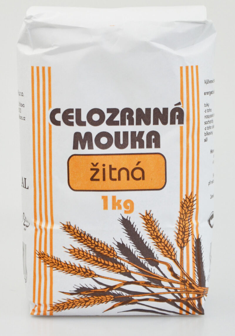 Múka ražná celozrná 1kg, JN