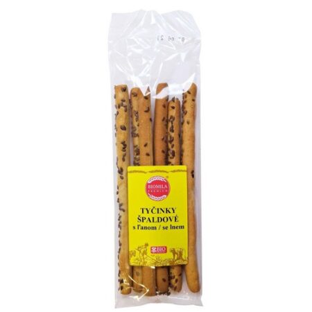 Tyčinky špaldové ľan 60g BIO Biomila