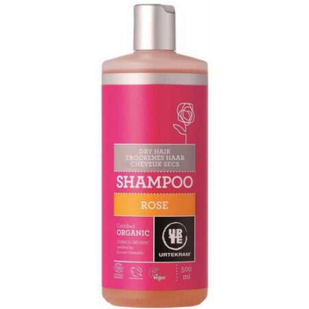Šampón ružový na suché vlasy URTEKRAM BIO 500ml