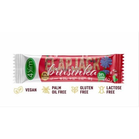 Flapjack ovesný čakankový bezl. brusinka 4Slim 55g