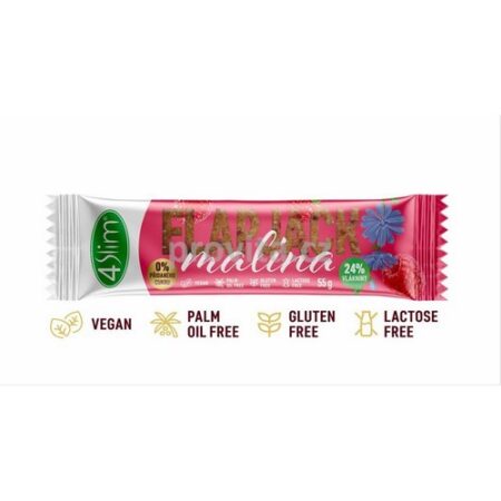 Flapjack ovsený čakankový bezl. malina 4Slim 55g