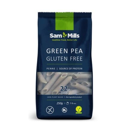 Sam Mills Strukovinové cestoviny zo zeleného hrášku rúrky /penne/ bezlepkové 250g