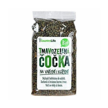 Country Life Šošovica tmavozelená BIO 500g