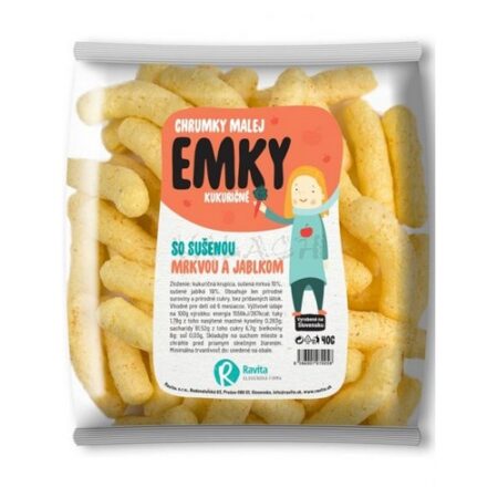 Kukuričné chrumky mrkva a jablko 40g