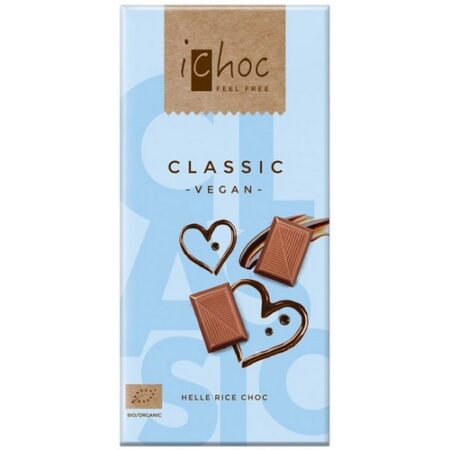 iChoc Ryžová čokoláda Classic BIO Vegan Fair trade 80g