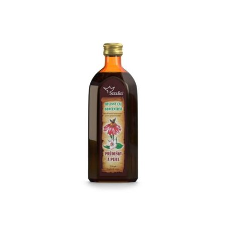 Čajový koncentrát Serafin - Priedušky a pľúca 250ml sklo