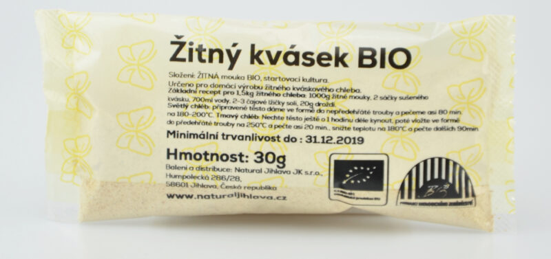 Ražný kvások BIO celozrnný 30g
