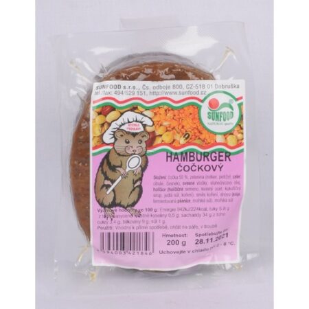 Šošovicový hamburger 200g Sunfood