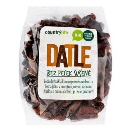 Country Life Datle sušené bez kôstok BIO 500g