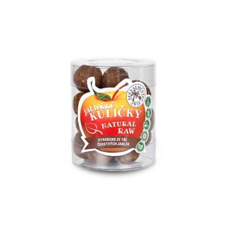 Jablčné guličky natural RAW 100g