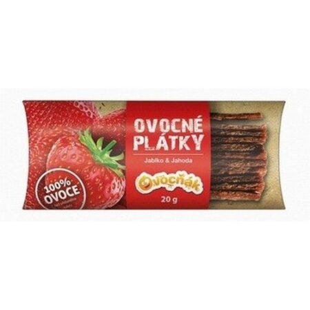 Toko farm Ovocné plátky Ovocňák – Jablko a jahoda 100% 20g