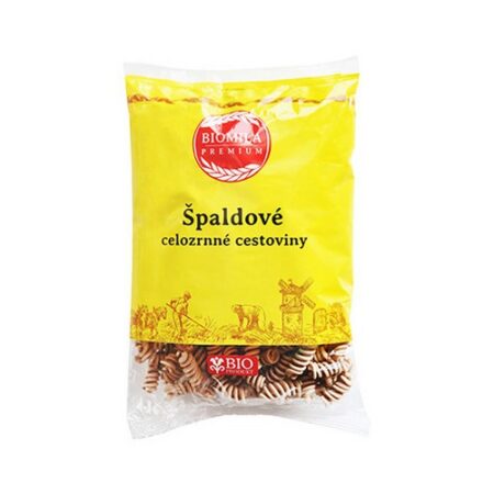 Biomila Špaldové celozrnné cestoviny špirály BIO 250g