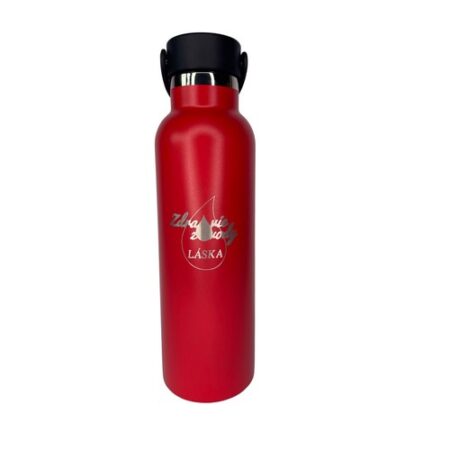 Termo fľaša klasik červená 600ml