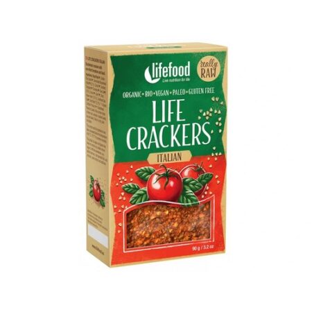 Slané raw krekry Talianske Lifefood BIO 90g