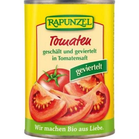 Lúpané paradajky krájané 400g BIO Rapunzel