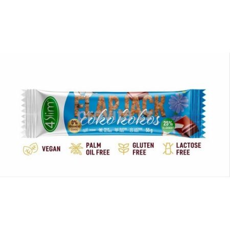 Flapjack ovsený čakankový bezl. čoko-kokos 4Slim 55g