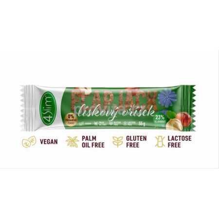 Flapjack ovsený čakankový bezl. lieskový oriešok 4Slim 55g