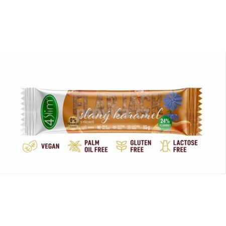 Flapjack ovsený čakankový bezl. slaný karamel 4Slim 55g