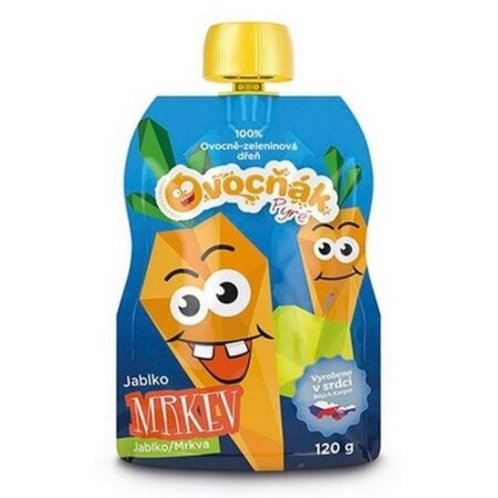 Ovocňák Ovocné pyré jablko - mrkva 120g