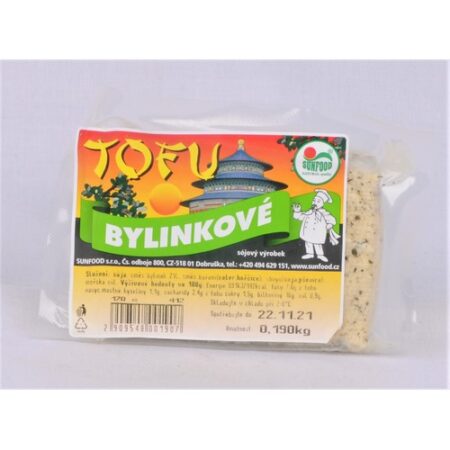 Sunfood Bylinkové tofu váha cca 200g