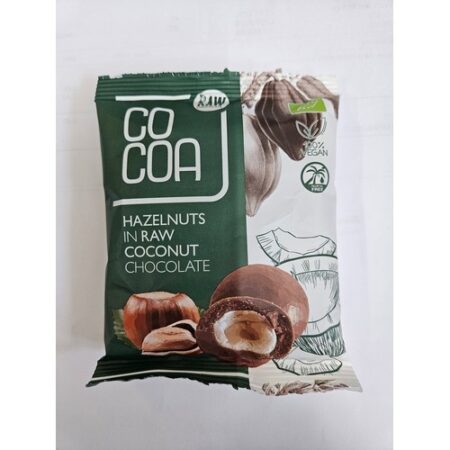 Lieskovce v kokosovej RAW čokoláde BIO COCOA 70g
