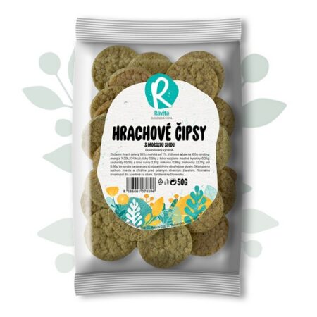 Hrachové čipsy s morskou soľou Ravita 50g