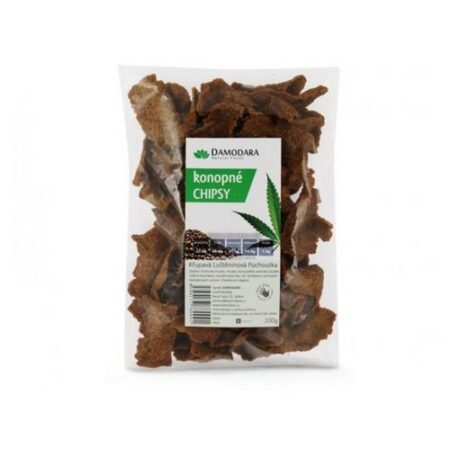 Chipsy hrachové konopné 100g Damodara
