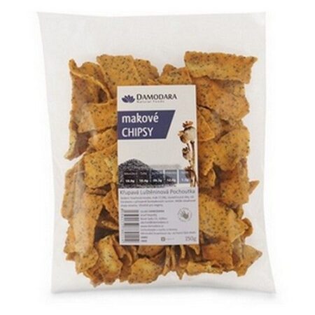 Chipsy hrachovo makové 150g Damodara