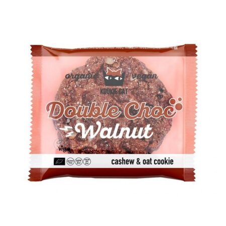 Kookie Cat sušienka dvojitá čokoláda a vlašský orech BIO 50g