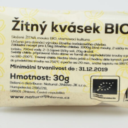 Ražný kvások BIO celozrnný 30g