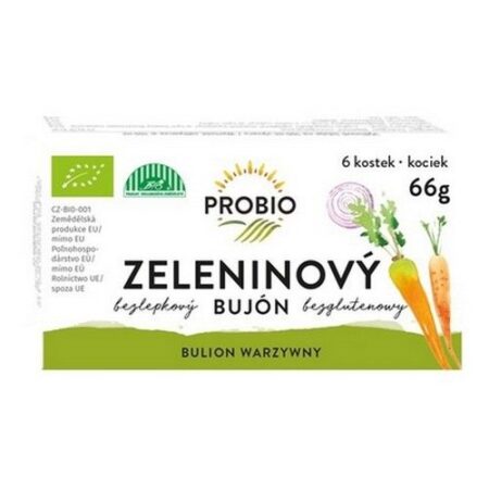 Bezlepkový zeleninový bujón kocky 66g PROBIO