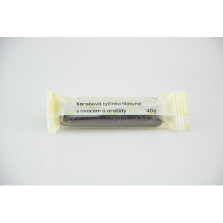 Natural Jihlava Karobová tyčinka s ovocím a arašidmi 40g