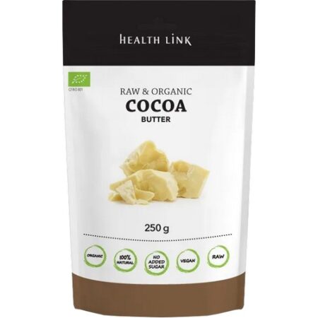 Health Link Kakaové maslo kúsky BIO 250g