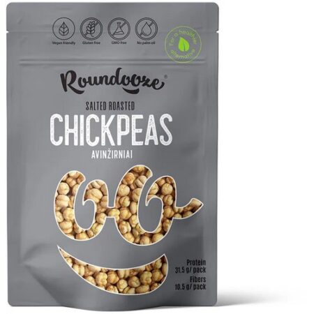 Roundooze Pražený cícer solený 150g