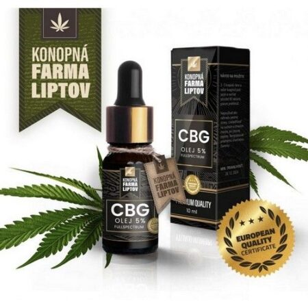 Konopná farma Liptov Konopný olej CBG 5% 10ml
