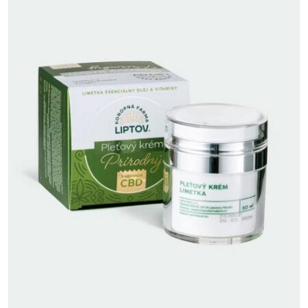 Prírodný pleťový krém s CBD Limetka Konopná farma liptov 50ml