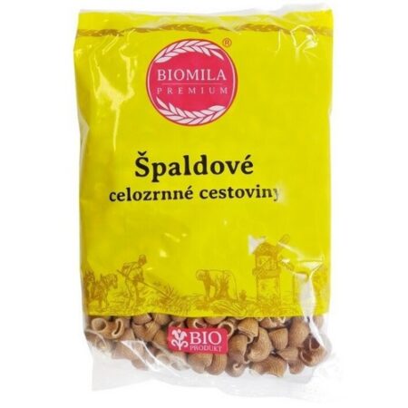 Biomila Špaldové celozrnné cestoviny kolienka BIO 400g