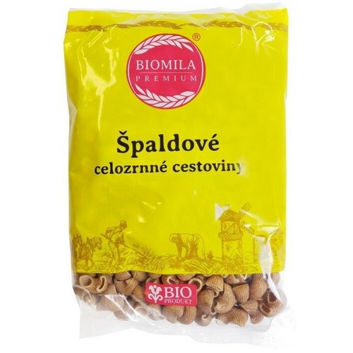 Biomila Špaldové celozrnné cestoviny kolienka BIO 400g