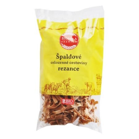 Biomila Špaldové celozrnné cestoviny rezance BIO 250g