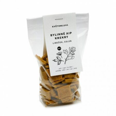Květomluva Bylinné krekry AIP - ligurček, zeler BIO 100g