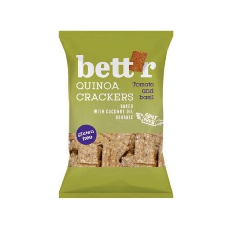 Bett’r Quinoa krekry paradajka a bazalka BIO 100g