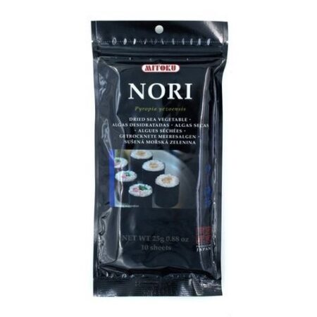 Mitoku Morské riasy Nori na sushi 25g