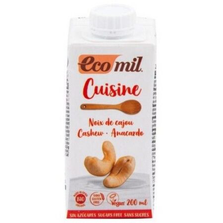 Ecomil Kešu alternatíva smotany nature BIO 200ml