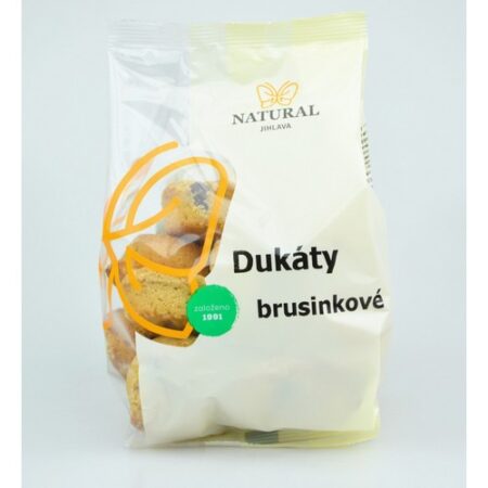 Natural Jihlava Dukáty brusnicové 200g