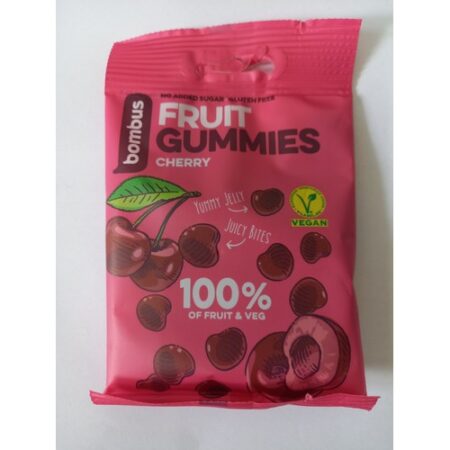 Bombus Fruit energy gummies čerešňové kúsky 35g