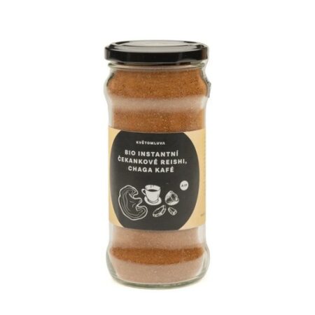 Květomluva Instantné čakankové AIP Reishi, Chaga kafé BIO 115g