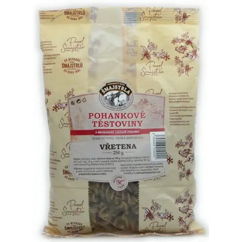 Šmajstrla Pohánkové cestoviny vretená 250g