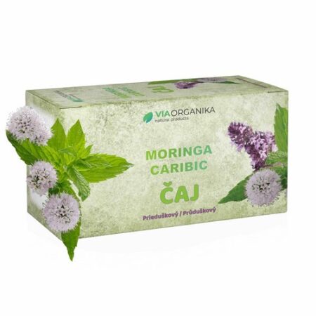 VIA ORGANIKA Moringa caribic Čaj prieduškový porciovaný 30g