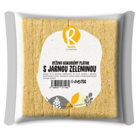 Ravita Ryžovo - kukuričný plátok s jarnou zeleninou 75g