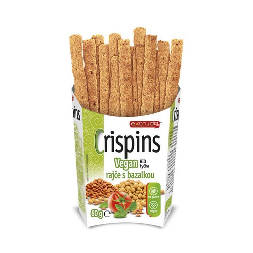 Extrudo Tyčinky Crispins paradajka s bazalkou 60g